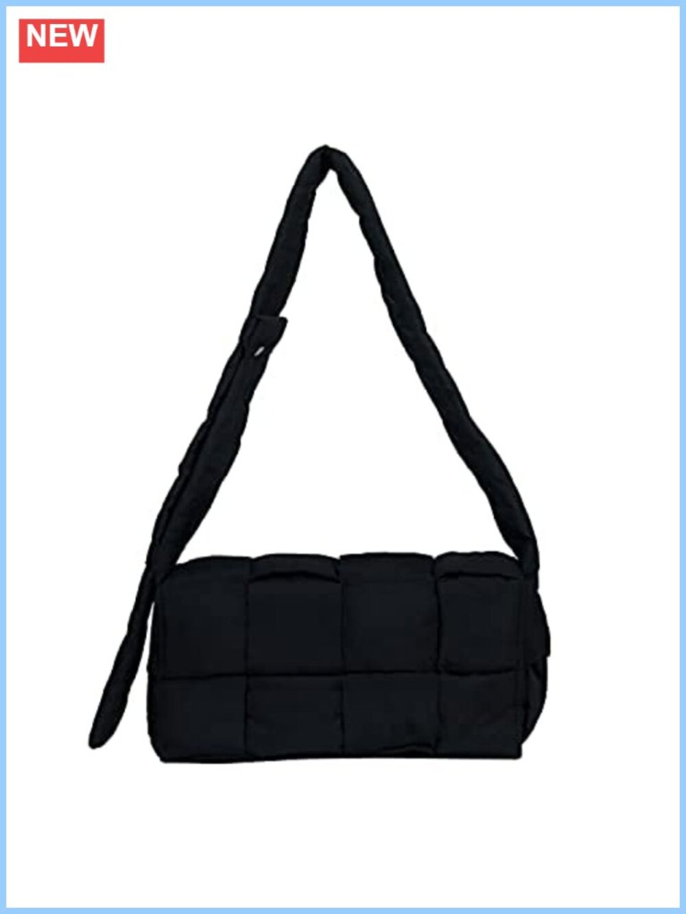 Puffer Crossbody Bag Nylon Quilted Shoulder Handbag Padded Down Purse